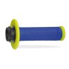PROGRIP Gripy (rukoväte) PG708 Off Road Scs Lock-On + 6 adaptérov plynu 22+25 mm – modré/žlté fluo dvojzložkové
