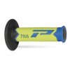 PROGRIP Gripy (rukoväte) PG788 Off Road (22+25 mm, dĺžka 115 mm) – svetlomodré/žlté fluo/čierne, trojzložkové