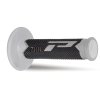 PROGRIP Gripy (rukoväte) PG788 Off Road 22+25 mm 115 mm – tmavosivé/sivé/čierne trojzložkové