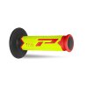 PROGRIP Gripy PG788 No Waffle 115 mm – 22/25 mm, uzavreté (Farba Červená / žltá fluo / čierna · 788-228)