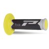 PROGRIP Gripy (rukoväte) PG788 Off Road 22+25 mm 115 mm – sivé/žlté/čierne trojzložkové