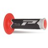 PROGRIP Gripy (rukoväte) PG788 Off Road 22+25 mm 115 mm – sivé/červené/čierne trojzložkové
