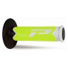 PROGRIP Gripy (rukoväte) PG788 Off Road 22+25 mm 115 mm – biele/žlté fluo/čierne trojzložkové