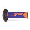 PROGRIP Gripy PG788 No Waffle 115 mm – 22/25 mm, uzavreté (Farba Oranžová fluo / modrá / čierna · 788-283)