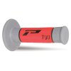 PROGRIP Gripy (rukoväte) PG790 Off Road 22+25 mm 115 mm – čierne/sivé/červené trojzložkové