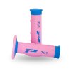 PROGRIP Gripy (rukoväte) PG791 Off Road 22+25 mm 115 mm – modré/ružové dvojzložkové