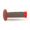 PROGRIP Gripy (rukoväte) PG791 Off Road 22+25 mm 115 mm – sivé/červené dvojzložkové