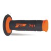 PROGRIP Gripy (rukoväte) PG791 Off Road (22+25 mm, dĺžka 115 mm) – oranžové fluo/čierne, dvojzložkové