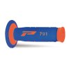 PROGRIP Gripy (rukoväte) PG791 Off Road (22+25 mm, dĺžka 115 mm) – oranžové fluo/modré, dvojzložkové