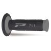 PROGRIP Gripy (rukoväte) PG791 Off Road 22+25 mm 115 mm – červené/čierne dvojzložkové