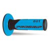 PROGRIP Gripy (rukoväte) PG801 Off Road (22+25 mm, dĺžka 115 mm) – čierne/svetlomodré, dvojzložkové