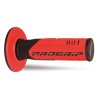PROGRIP Gripy (rukoväte) PG801 Off Road 22+25 mm 115 mm – čierne/červené dvojzložkové