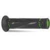 PROGRIP Gripy (rukoväte) PG838 Road 22+25 mm 122 mm – čierne/zelené dvojzložkové