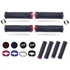 PROGRIP Gripy (rukoväte) PG995 ATV / Jet Ski / MTB Lock-On 22+22 mm 130 mm – čierne s červenou blokádou