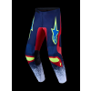 ALPINESTARS Motokrosové nohavice Fluid Drag 2027 – modrá/tmavomodrá/ohnivočervená/biela