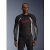ALPINESTARS Priedušná moto bunda Troop-Air – čierna/popolavá sivá/jasná červená