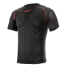 ALPINESTARS Funkčné tričko s krátkym rukávom Ride Tech V2 Summer Short Sleeve – čierna/červená