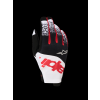 ALPINESTARS Motokrosové rukavice Techstar 2027 – čierna/biela/červená fluo