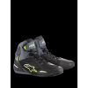ALPINESTARS Moto topánky Faster-3 Drystar – čierna/sivá/fluorescenčná žltá