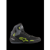 ALPINESTARS Moto topánky Faster-3 Drystar – čierna/sivá/fluorescenčná žltá