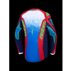 ALPINESTARS Motokrosový dres Fluid Drag 2027 – modrá/tmavomodrá/ohnivočervená/biela