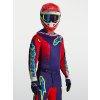 ALPINESTARS Motokrosový dres Fluid Drag 2027 – modrá/tmavomodrá/ohnivočervená/biela