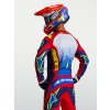 ALPINESTARS Motokrosový dres Fluid Drag 2027 – modrá/tmavomodrá/ohnivočervená/biela