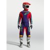 ALPINESTARS Motokrosový dres Fluid Drag 2027 – modrá/tmavomodrá/ohnivočervená/biela