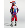 ALPINESTARS Motokrosový dres Fluid Drag 2027 – modrá/tmavomodrá/ohnivočervená/biela
