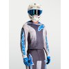 ALPINESTARS Motokrosový dres Fluid Drag 2027 – kamenná sivá/svetloorgovánová/modrá UCLA