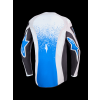 ALPINESTARS Motokrosový dres Fluid Drag 2027 – kamenná sivá/svetloorgovánová/modrá UCLA
