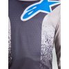 ALPINESTARS Motokrosový dres Fluid Drag 2027 – kamenná sivá/svetloorgovánová/modrá UCLA