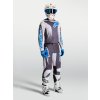ALPINESTARS Motokrosový dres Fluid Drag 2027 – kamenná sivá/svetloorgovánová/modrá UCLA