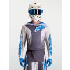 ALPINESTARS Motokrosový dres Fluid Drag 2027 – kamenná sivá/svetloorgovánová/modrá UCLA