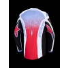 ALPINESTARS Motokrosový dres Fluid Drag 2027 – čierna/biela/svetlomodrá/červená fluo