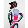 ALPINESTARS Motokrosový dres Fluid Drag 2027 – čierna/biela/svetlomodrá/červená fluo