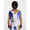 ALPINESTARS Motokrosový dres Fluid Drag 2027 – svetloorgovánová/modrá Iris/zlatá
