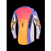 ALPINESTARS Motokrosový dres Fluid Drag 2027 – svetloorgovánová/modrá Iris/zlatá