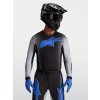 ALPINESTARS Motokrosový dres Supertech Hiten AFD 2027 – čierna/svetloorgovánová/modrá Blithe