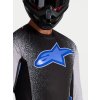ALPINESTARS Motokrosový dres Supertech Hiten AFD 2027 – čierna/svetloorgovánová/modrá Blithe