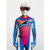 ALPINESTARS Motokrosový dres Techstar Maven 2027 – biela/koralová Hot Coral/modrá Blithe
