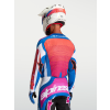 ALPINESTARS Motokrosový dres Techstar Maven 2027 – biela/koralová Hot Coral/modrá Blithe