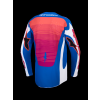 ALPINESTARS Motokrosový dres Techstar Maven 2027 – biela/koralová Hot Coral/modrá Blithe