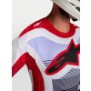 ALPINESTARS Motokrosový dres Techstar Maven 2027 – ohnivočervená/biela/levanduľová/čierna