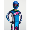 ALPINESTARS Motokrosový dres Techstar Maven 2027 – biela/modrá Blithe/zelená fluo