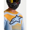 ALPINESTARS Motokrosový dres Techstar Maven 2027 – prašná modrá/mandarínková/čierna