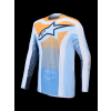 ALPINESTARS Motokrosový dres Techstar Maven 2027 – prašná modrá/mandarínková/čierna
