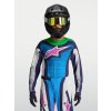 ALPINESTARS Detský motokrosový dres Youth Supertech Maven 2027 – biela/modrá Blithe/zelená fluo