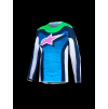 ALPINESTARS Detský motokrosový dres Youth Supertech Maven 2027 – biela/modrá Blithe/zelená fluo