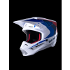 ALPINESTARS Motokrosová prilba Honda S-M5 ECE 22.06 – biela/modrá/červená lesklá